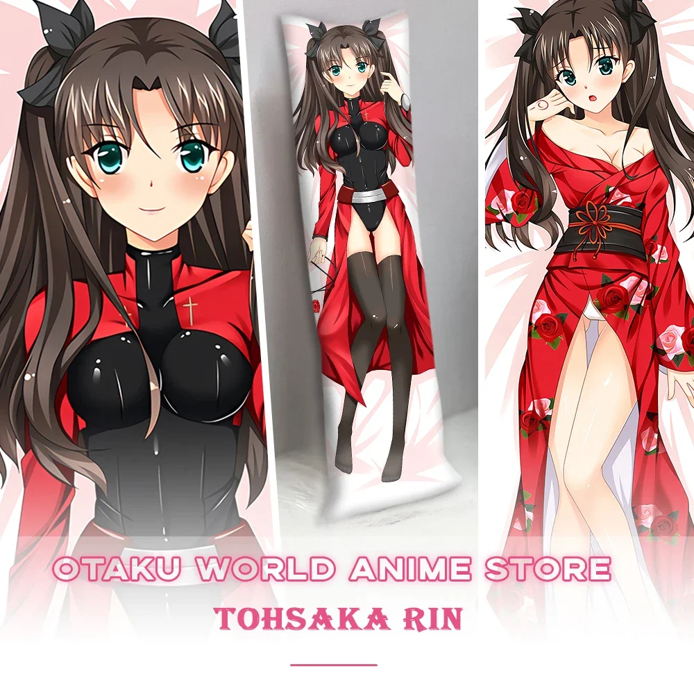 

Game Fate Tohsaka Rin Dakimakura Pillowcase Hugging Body Prop Kawaii Double-Sided Printed Pillow Cover Decoration Cushion Covers
