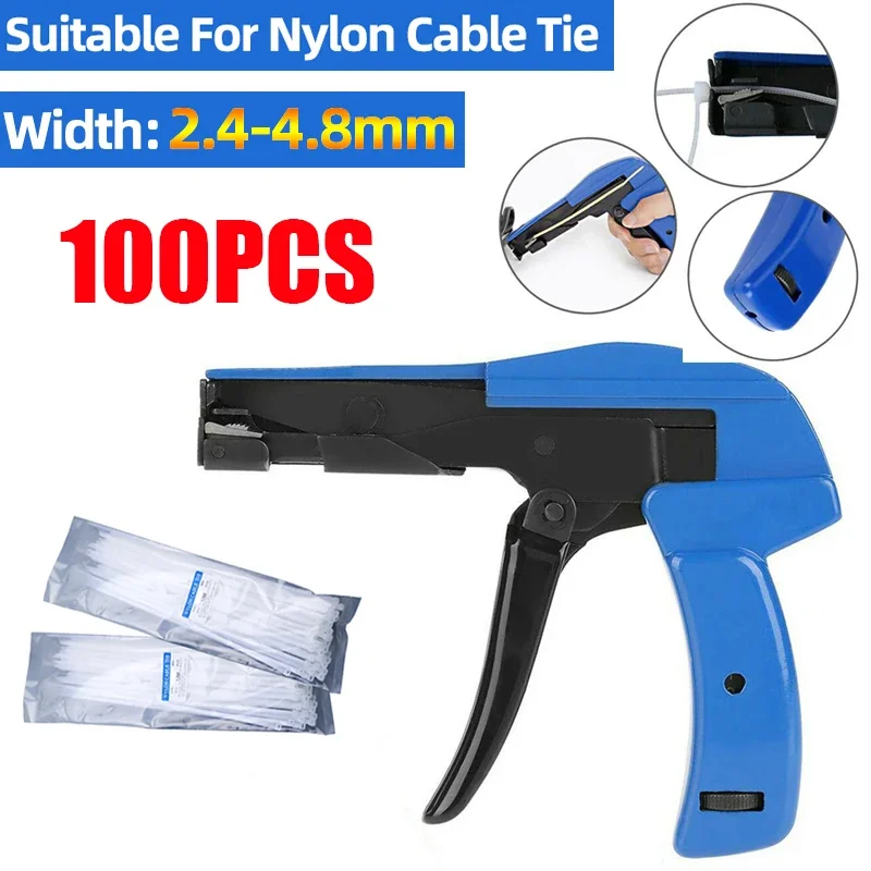 ferramenta de corte de fixacao para nylon cabo tie alicate zip tie tensao automatica cut off gun hs600a largura 2448 mm 01