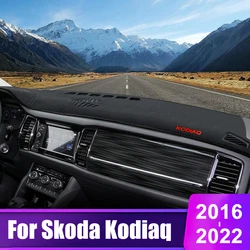 For Skoda Kodiaq NS7 2016 2017 2018 2019 2020 2021 2022 Car Dashboard Cover Instrument Desk Sun Shade Non-slip Pad Accessories