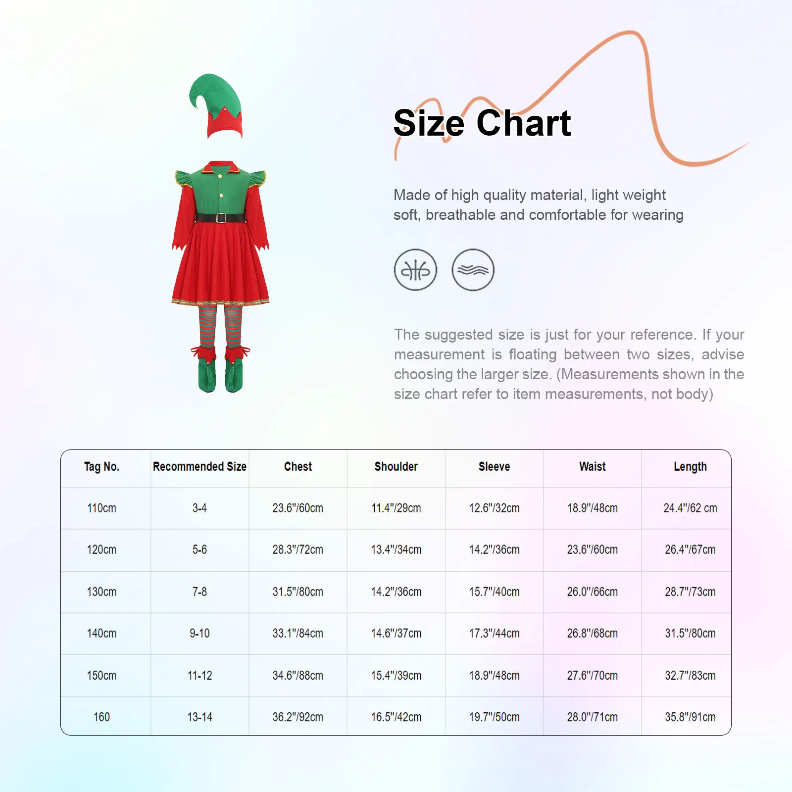 الفتيات عيد الميلاد قزم زي سانتا كلوز مساعد اللباس مع حزام الجوارب الطويلة عيد الميلاد قبعة قزم أحذية أطفال عطلة السنة الجديدة حزب الزي
