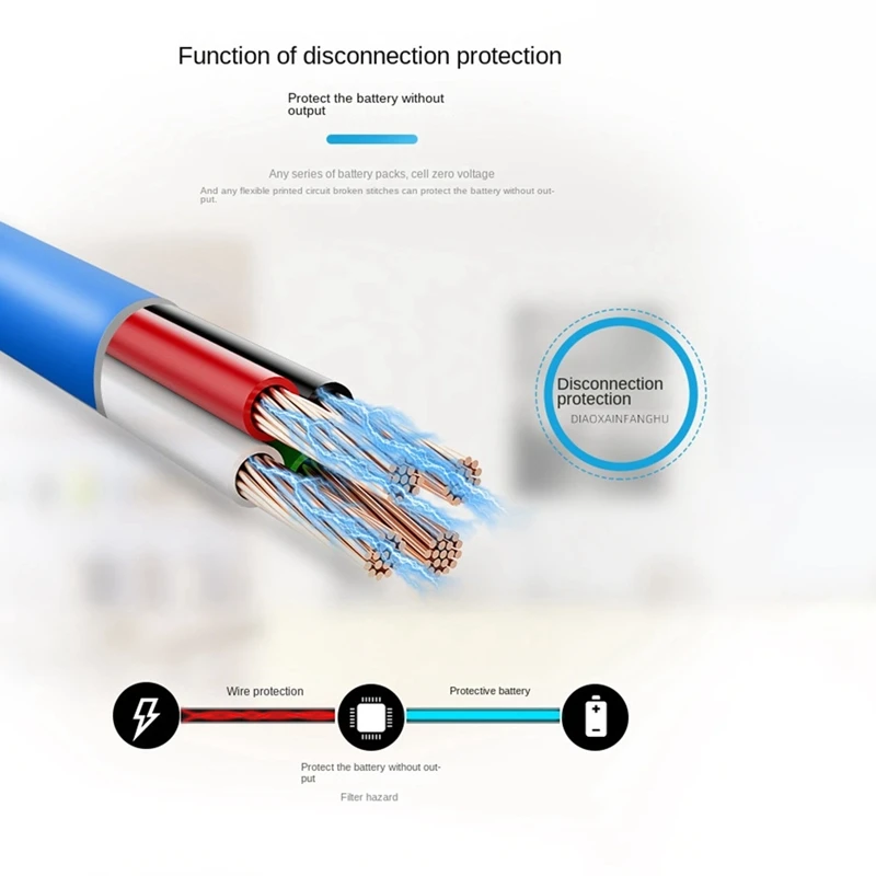 24S 72V 80A Lithium Battery Protection Board Same Port With Equalization Temperature Control BMS Battery Board (80A)