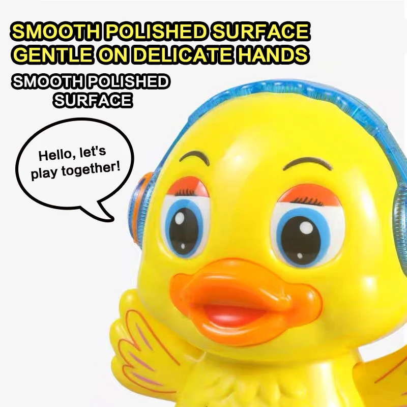 Cute Yellow Duck Toy for Babies Electric Swaying Dancing Toy with Colorful Sound And Light Perfect Gift for Baby Playtime