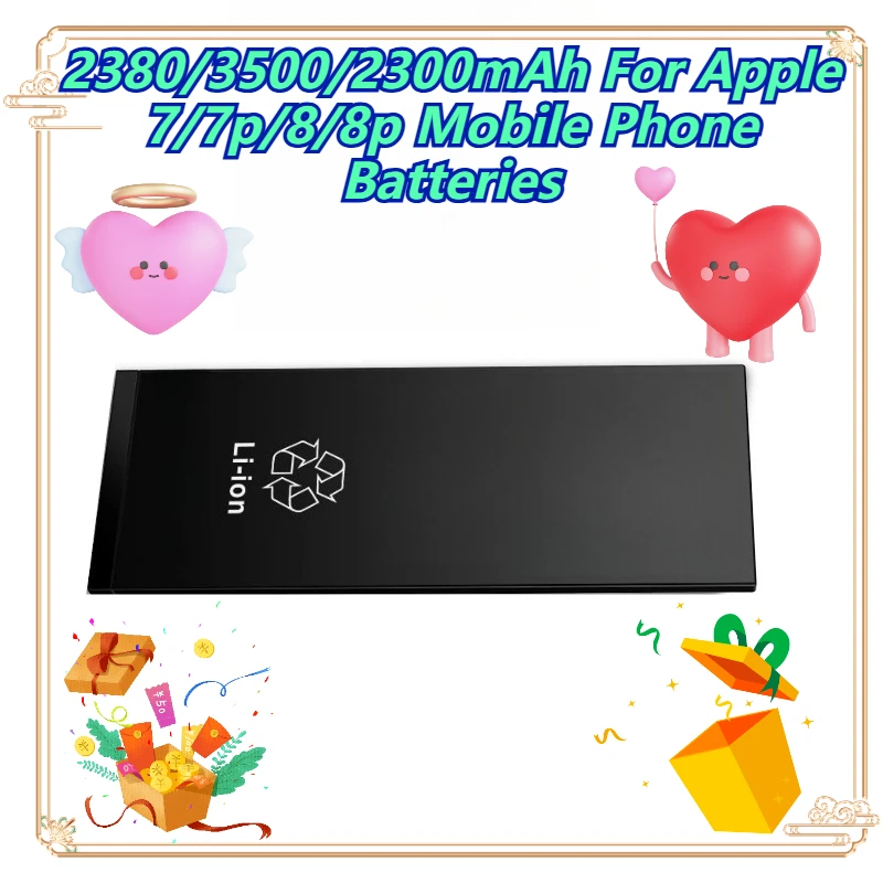 

2380/3500/2300mAh For Apple 7/7p/8/8p Mobile Phone Batteries