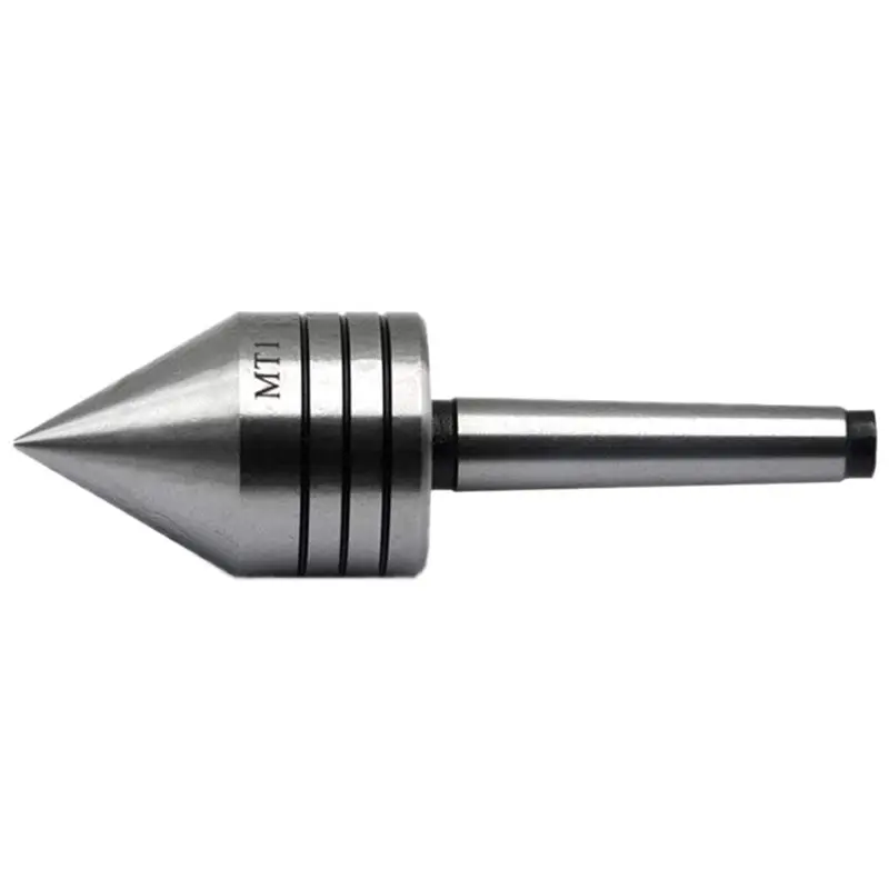 ABIY 1 Piece MT1 Lathe Bearing Tailstock Center Woodworking Thimble Heavy Thimble Steel Silver