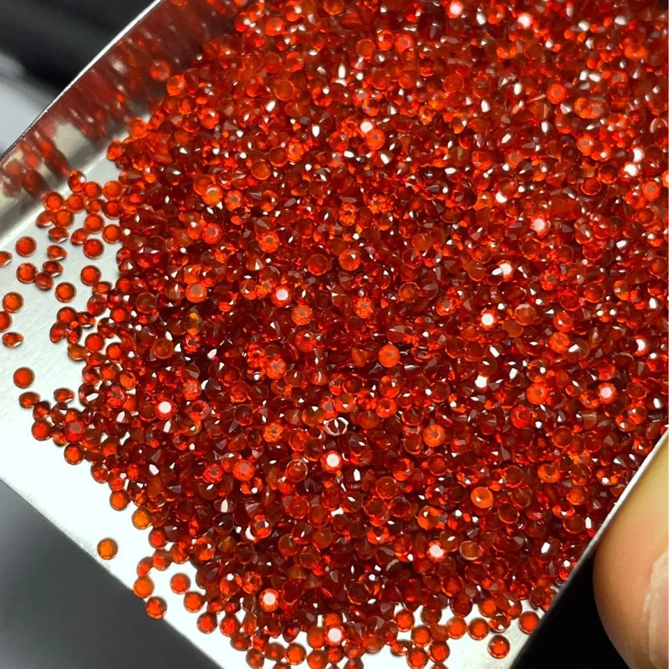 Factory Wholesale 100% Real Natural Round Red Agate Gemstone Loose Gems Diy Material for Jewelry