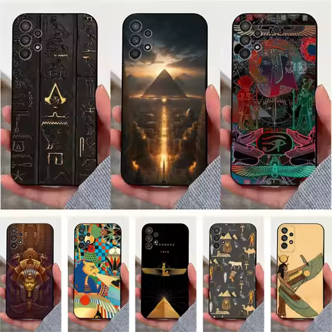 Art A-Ancient E-Egypt Phone Case For Samsung S25,S24,S23,S22,S20,S21,S10,Ultra,Plus,Lite,FE,Soft Silicone Black Cover