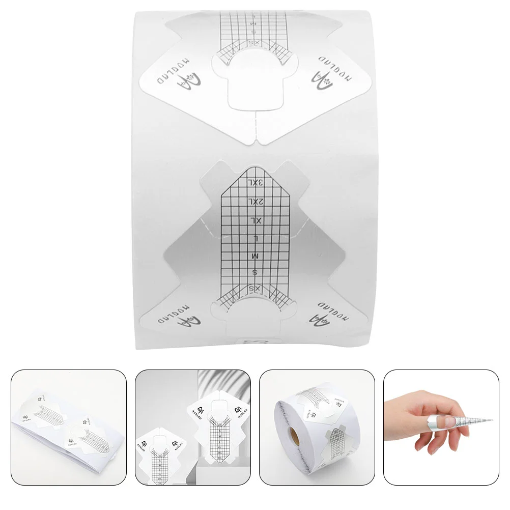 Soporte de papel para uñas en forma de pez, herramientas, pegatina de extensión, accesorios, guía, suministro de manicura para salón, pegatinas