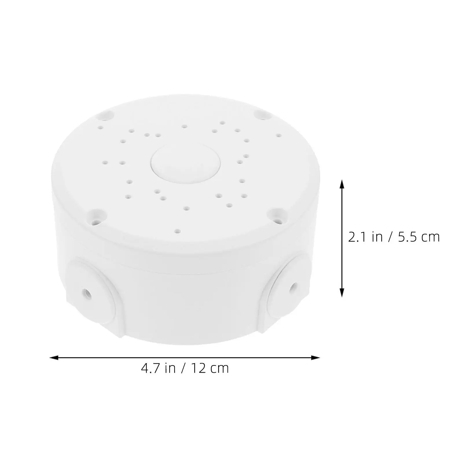 2Pcs Waterproof Camera Junction Box Outdoor Dome Shaped Security Camera Mount Base Multi-Hole Design Cable Hiding Box Cctv Wall