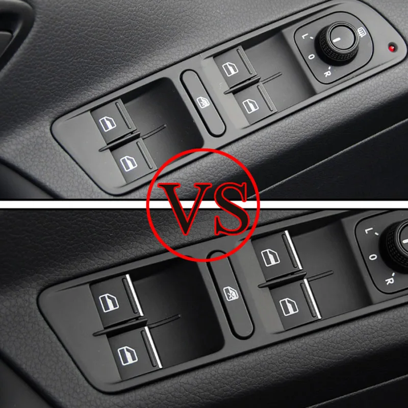 for Volkswagen VW Tiguan 2018-2020 Golf 7 MK7 7.5 2013 - 2019  Windows Lifter Button Switch Knob Cover Trim Car Accessories - view 3