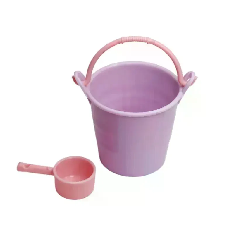 Simulation Water Bucket with Spoon 1/6 Scale Dollhouse Set 5 Pieces for Miniature House Play