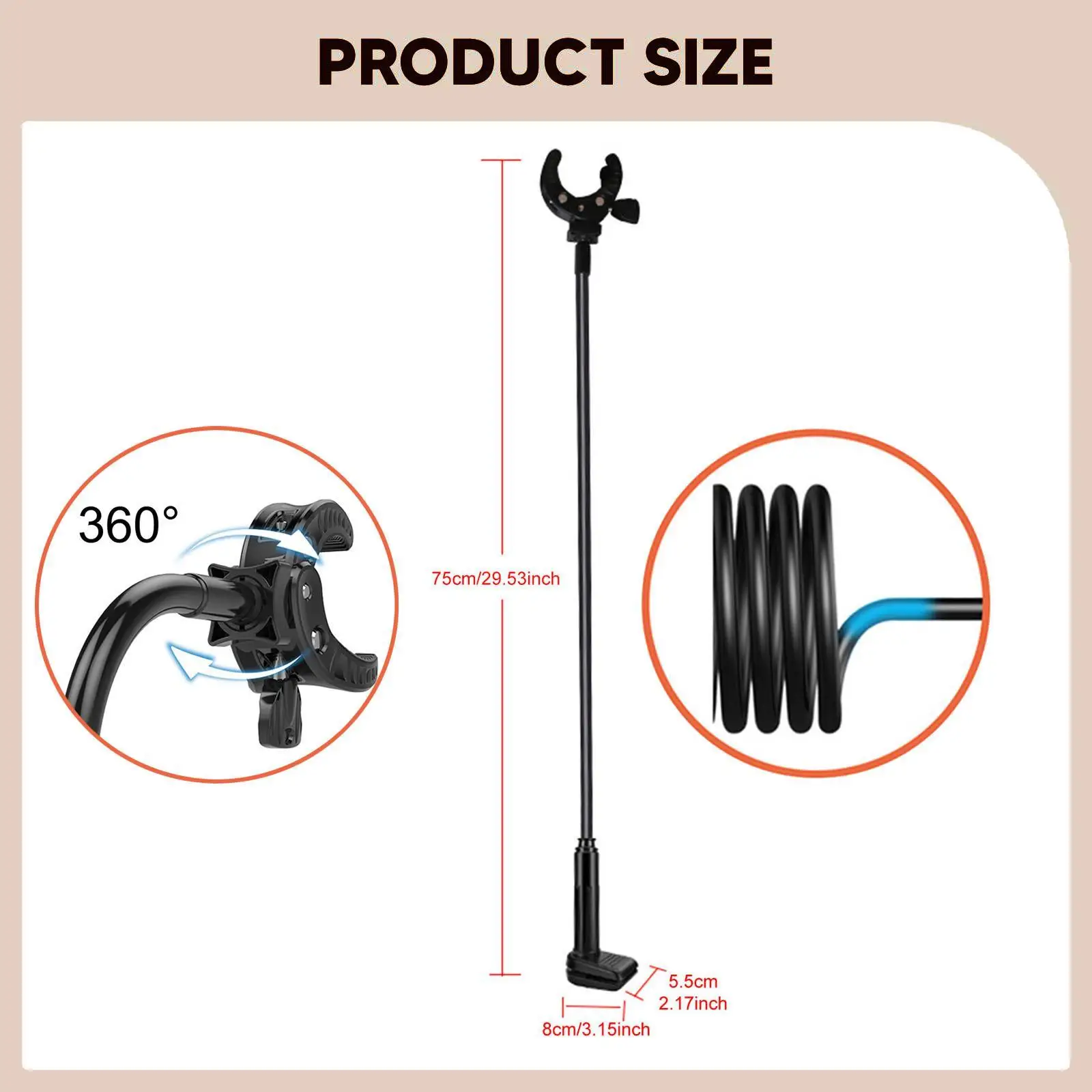 Hands Free Pet Grooming Hair Dryer Stand with Gooseneck Arm Rotatable Clamp Dryer Holder for Dogs Cats Salon Accessories view 6
