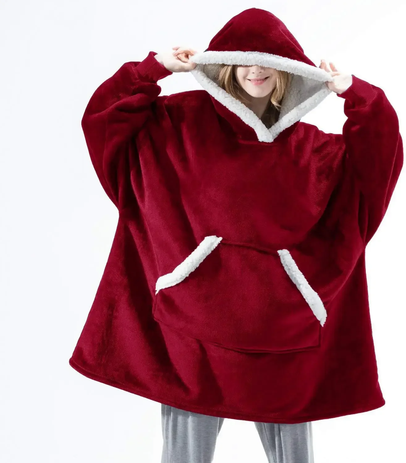 Pullover Pajamas Woman Warm Lamb Fleece Robe Hoodie Homewear Female Loose Big Sweatshirt Couples Loungewear Thick Padded Velvet