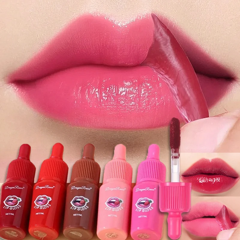 Waterproof Peel Off Lip Stain Long Lasting Not Fade Matte Pink Red Lip Tint Natural Tear-off Tattoo Lip Glaze Lipstick Makeup