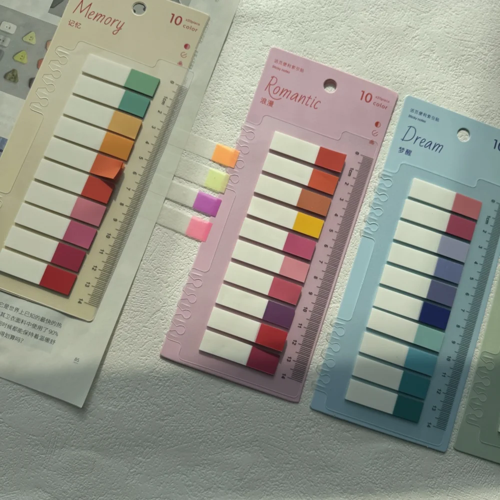 

Kindfuny 200/800pcs Transparent Sticky Notes Waterproof Clear Fluorescence Index Tabs Flags for Pages Markers Reading Notes