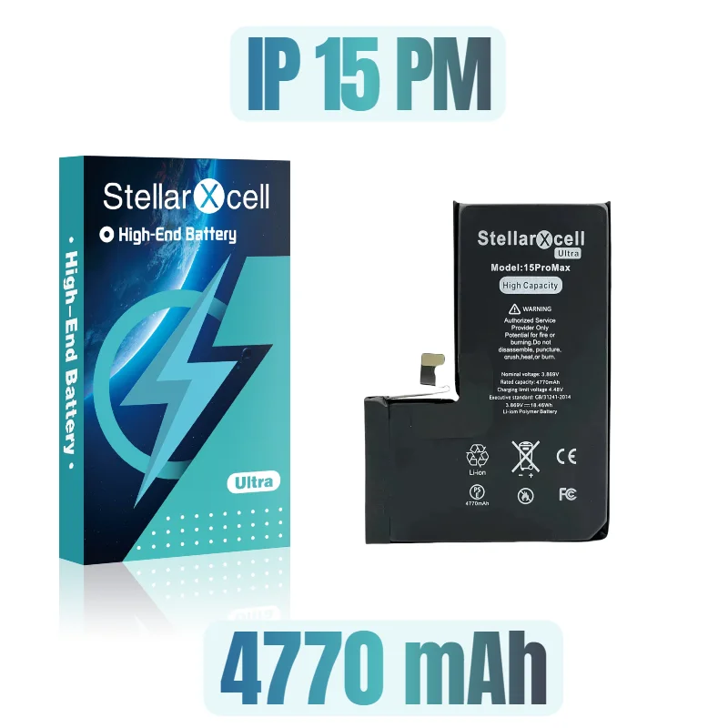 StellarXcell Ultra High capacity batterij 7037 TI voor iPhone 7 8 X XR XRMAX XS 11 12 Pro 13 mini 14 Plus 15 Pro Max met gratis gereedschap