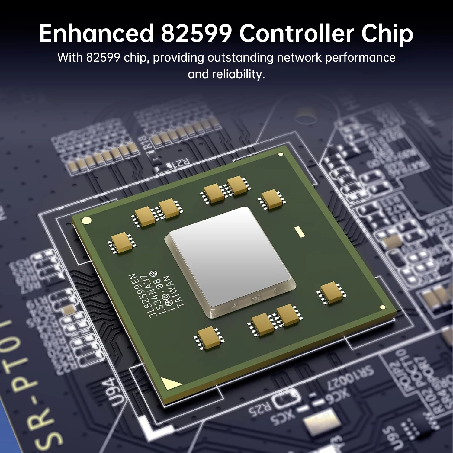 محول شبكة إيثرنت 10 جيجا بايت X520-DA1 82599EN 1xSFP + منفذ PCIe X4 X8 X16 M.2 مدعوم لخادم Windows 7 8 10 VMware