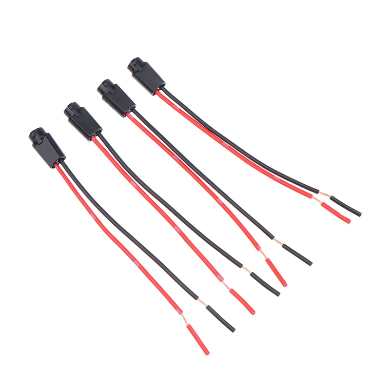 5Pcs T5 LED Bulb Holder Socket For 1.2W W3W Width Instrument Light Socket LED T5 Light Bulb Plug Extension Cables Harness
