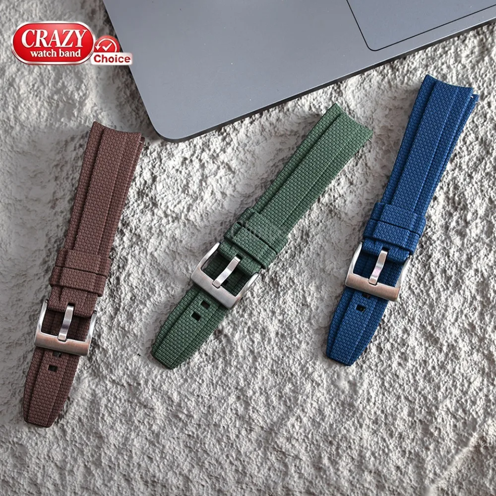 FKM Gummi-Uhrenarmband 20mm 21mm 22mm Universelles Bogenendband für Seiko für Rolex Armband Schnellverschluss Sport Wasserdichtes Armband – Detail 7