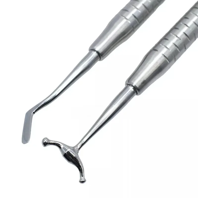 

1PC Dental Materials Aesthetic Resin Filler Stainless Steel S1 Round Head Flat Head Double Head Oral Hand Tool
