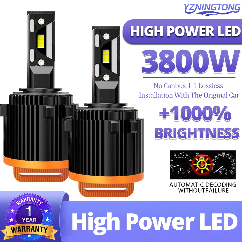 

Car H15 LED Headlight Canbus 3800W G2 Pro LEDs for Golf 6 MK3 H7 Led Headlamp High Low Beam Daytime Running Fog Lights for BMW