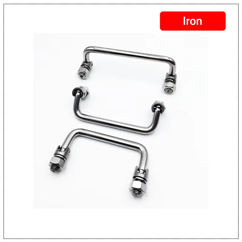 Movable Folding Iron Handle Equipment Toolbox Handle Electrical Box Round Rod Handle