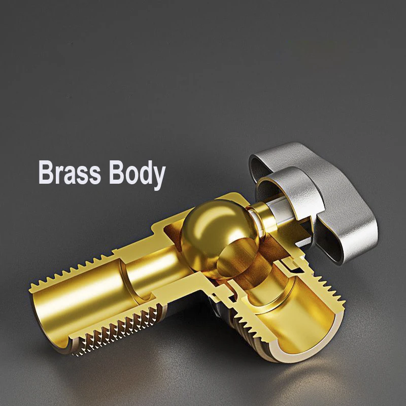 Brass hot and cold water inlet ball valve G1/2\