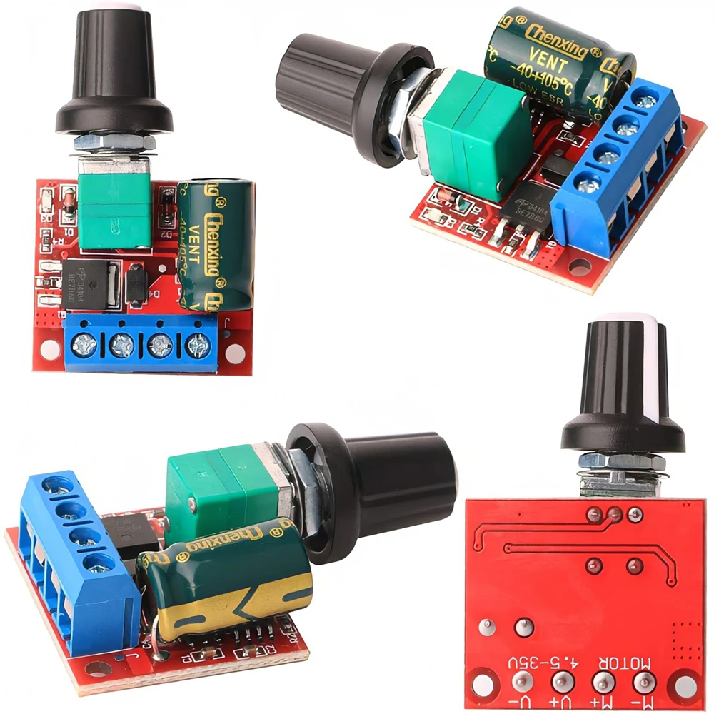 5A 90W PWM 12V DC Motor Speed Controller Module DC-DC 4.5V-35V Adjustable Speed Regulator Control Governor Switch12V 24V