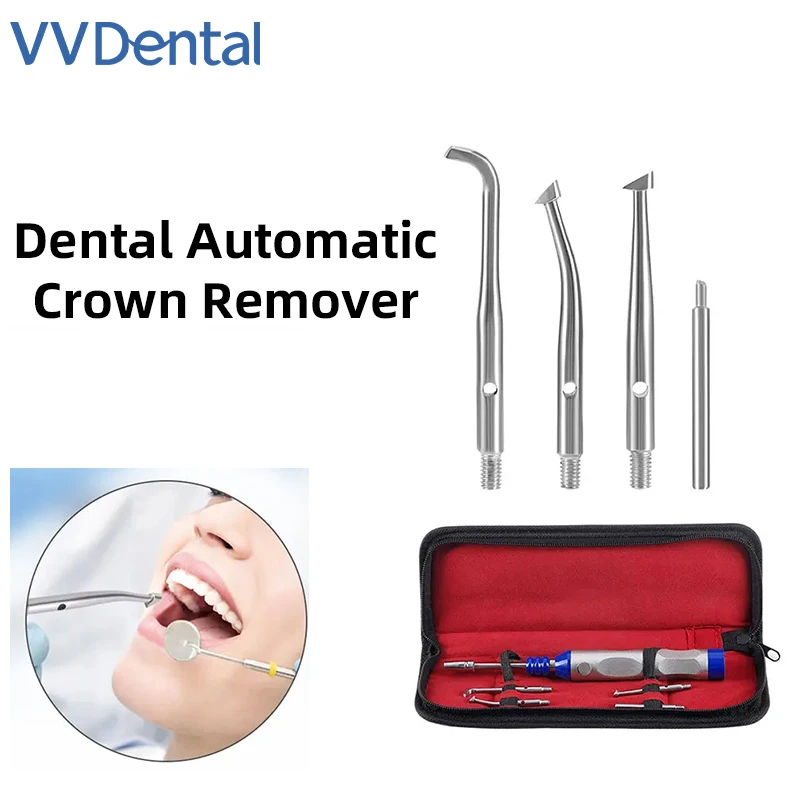 

VVDental 4-переключения Регулируемый стоматологический автоматический инструмент для удаления коронок с зубов Инструмент для восстановления зубов из нержавеющей стали