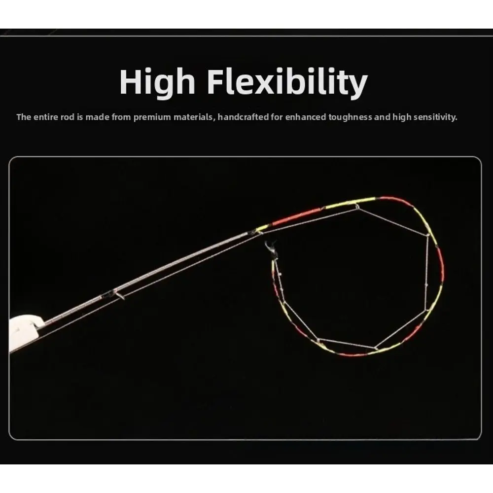 Green Light Fishing Rod Tip Half Titanium Fiberglass Fishing Pole Retractable 55cm Length Spinning Fishing Rod Outdoor Fishing