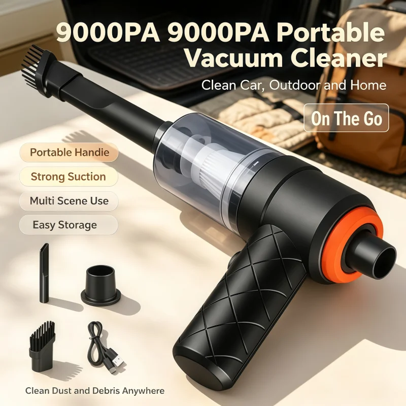 New Wireless Car Vacuum Cleaner Cordless Dust Handheld Auto Portabale Vacuum High-power Vacuum Cleaner For Home Office Car