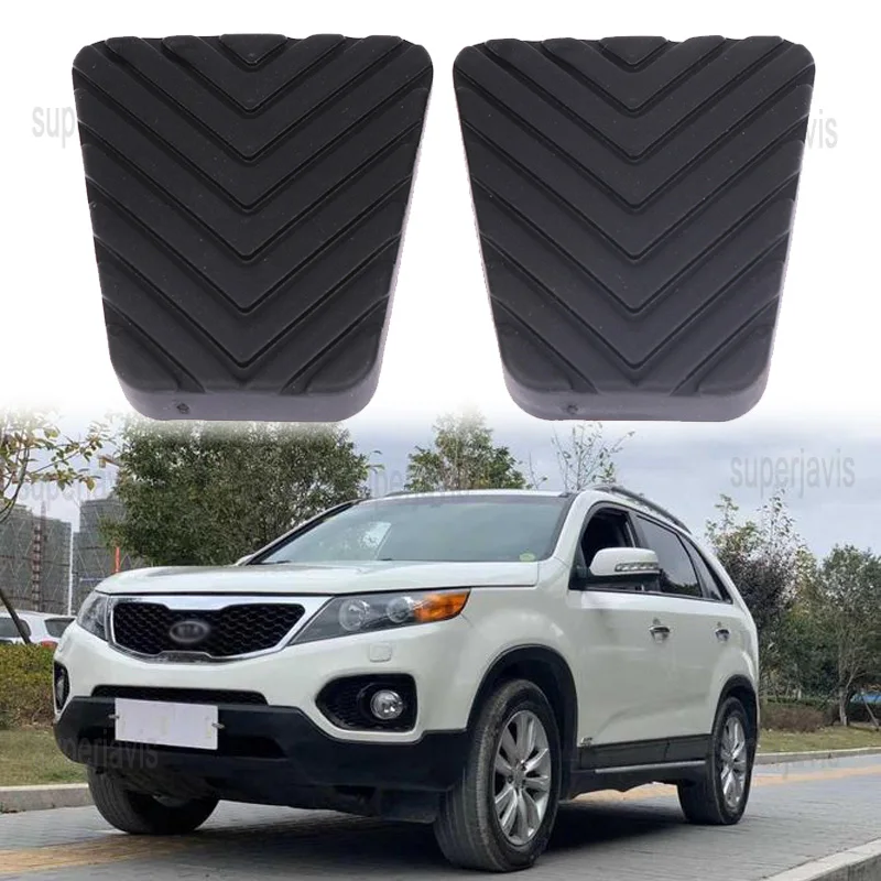 

Brake Clutch Pedal Cover For Kia Sorento 2003-2012 2PCS Rubber Replacement Brake Clutch Pedal Pads Cover