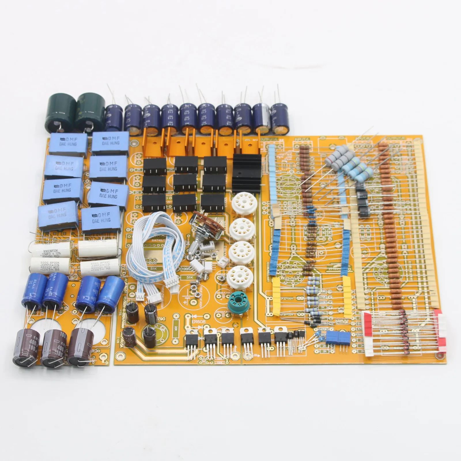 ARC Sound Amplifier Circuit ECC82+ECC88 Vacuum Tube Fully Balanced Preamplifier Board Kit