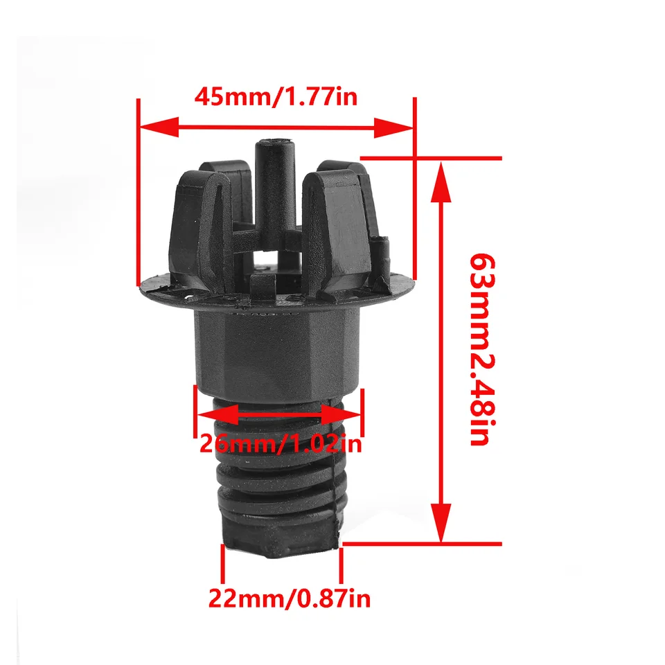 Lot De 2 Tampons Caoutchouc Capot Moteur 51767183752 - Compatible BMW F12 F13 F07 F06 F30 F25 F01