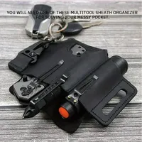 EDC tactical tool holster, retro outdoor tool belt bag, sports belt bag, knife holster, flashlight holster