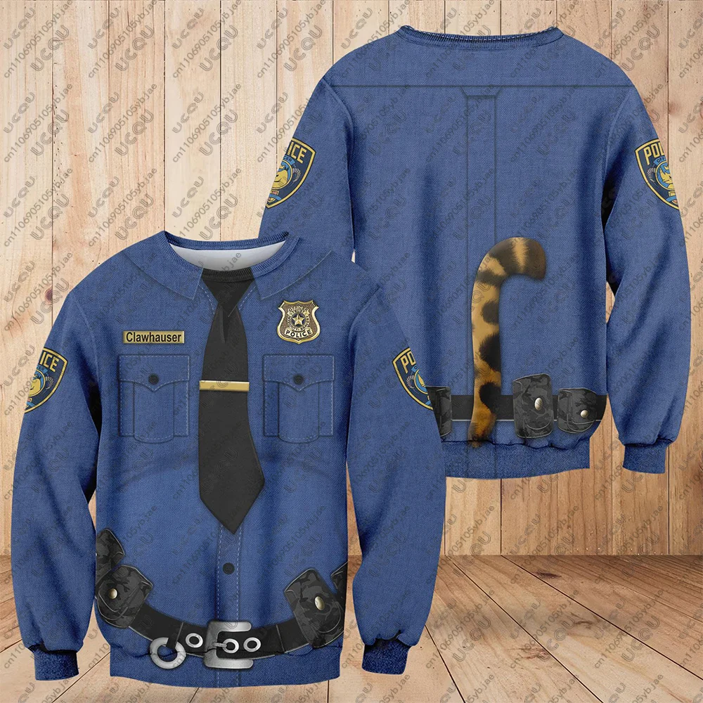 2026 الكبار الأطفال هالوين تأثيري Y2k Z-Zootopia الشتاء البلوز المحملة هدية تي شيرت المملكة C-الشيف بوجو/غاليري هوديي