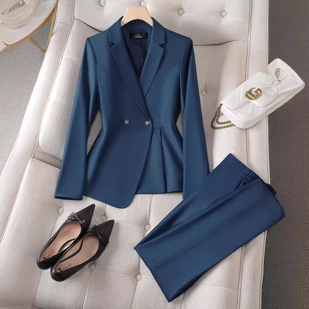 Luxury Ladies Blazer Jacket Women Temperament Design OL Sense Niche Fashion Career Formal Dress Interview Workwear Formal Suits