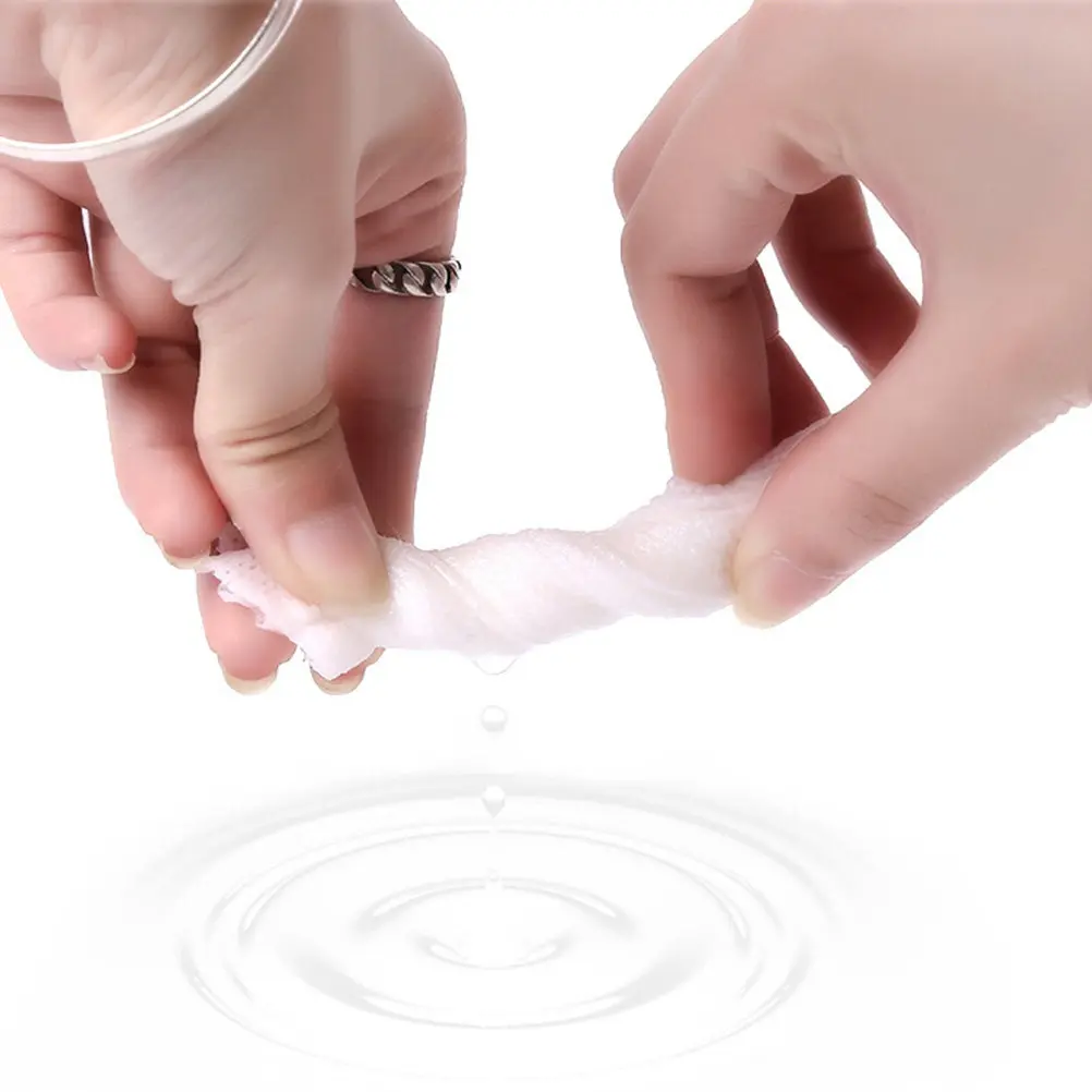 

Набор из 50 плотных мягких хлопковых салфеток для лица, одноразовые, для снятия макияжа, быстросохнущие, нежные для кожи, для очищения и отшелушивания