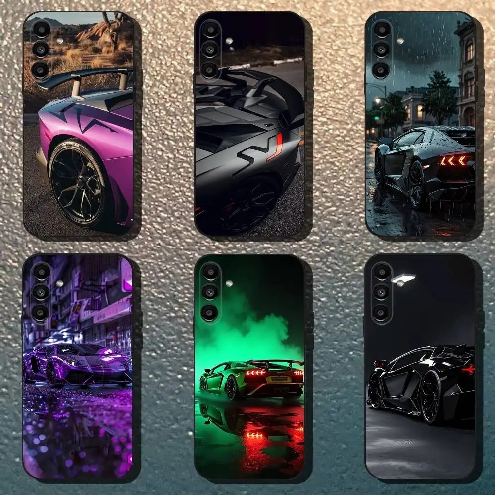 

Sport Car L-Lamborghinis Phone Case For Samsung Galaxy A13,A21s,A22,A31,A32,A52,A53,A71,A80,Soft Black Shell