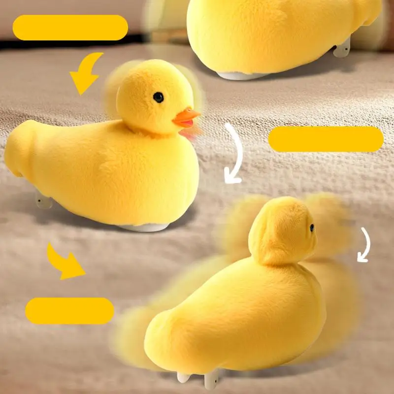 Canard en peluche électrique pour tout-petits de plus de 14 ans, jouet animal de dessin animé coule qui se balance et se balance