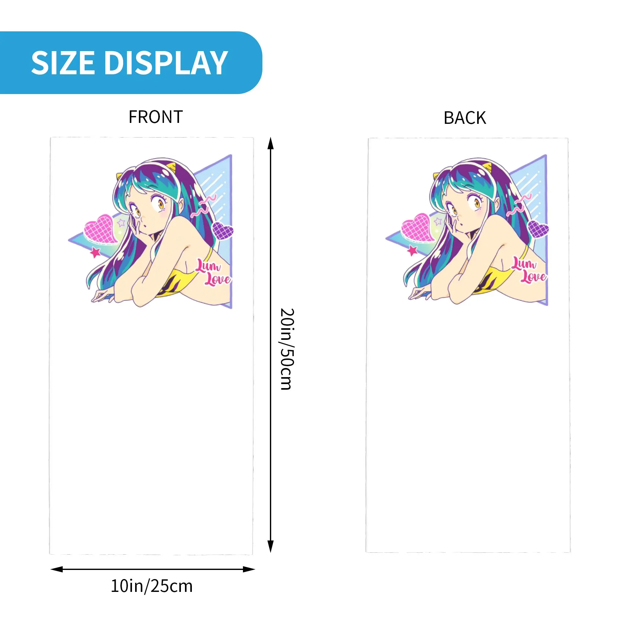 Flying Lamu Anime Urusei Yatsura Bandana Neck Gaiter Printed Wrap Scarf Warm Face Mask Cycling For Men Women Adult Windproof