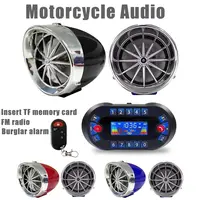 AMPLIFICADOR DE Altavoz Bluetooth para motocicleta MT730, salida 2.1A, reproductor de música MP3, USB, Radio FM, altavoz estéreo, alarma antirrobo, sirena