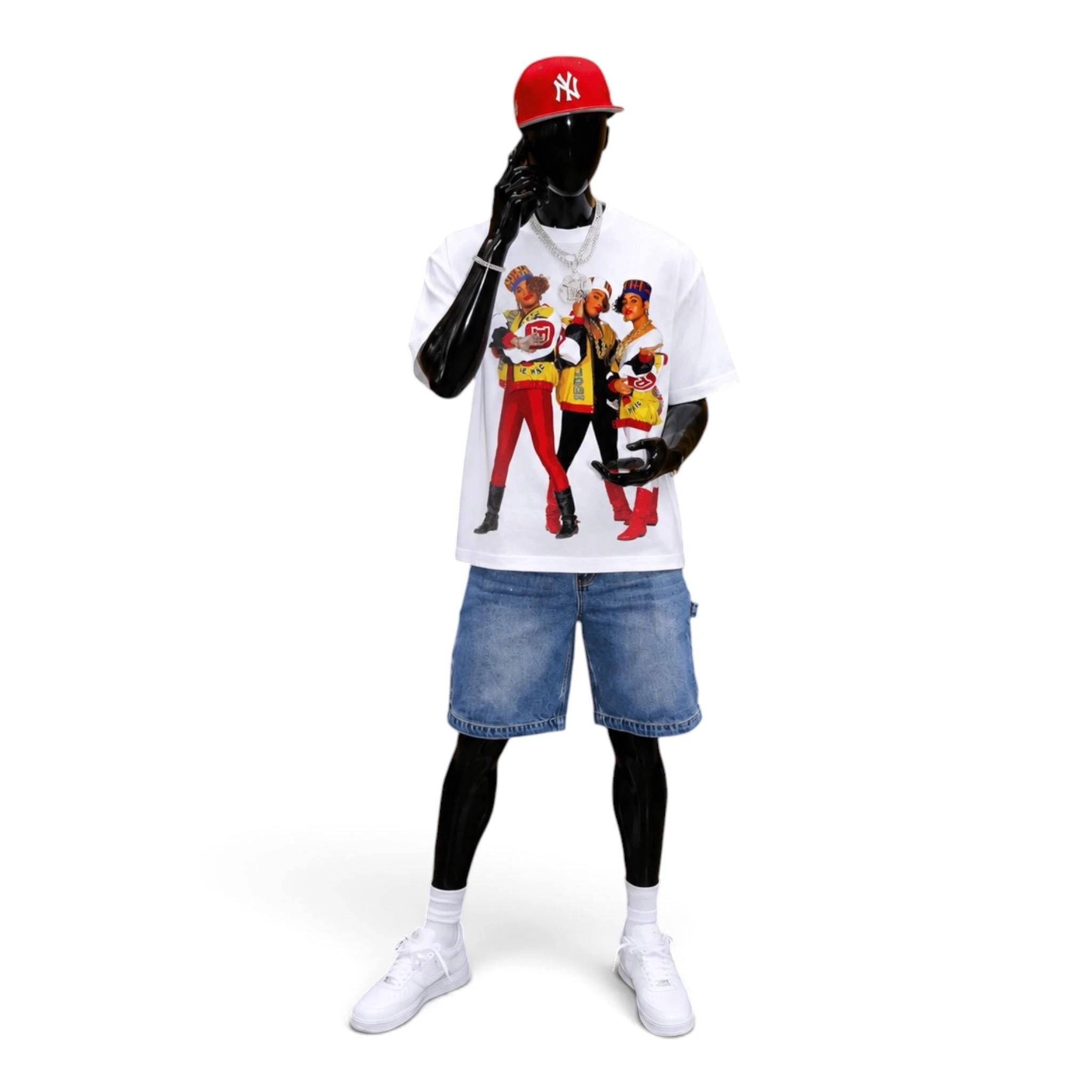 Retro Hip-hop Group Image Graphic T-shirt 90s Old School Rap Music Tee Unisex Streetwear Top Y2k Ins