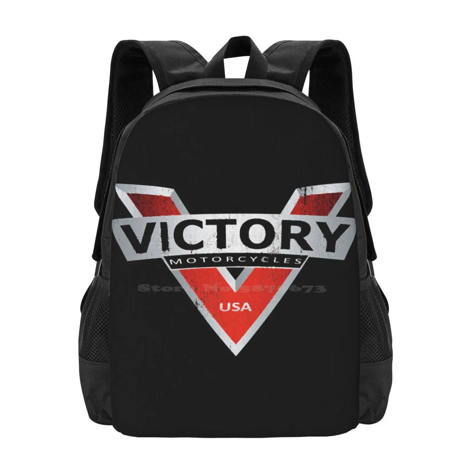 

Vic To Ry Мотоциклы Большой вместительный школьный рюкзак Сумки для ноутбуков Круизные мотоциклы Victory Мотоциклы Victory Черный Victory