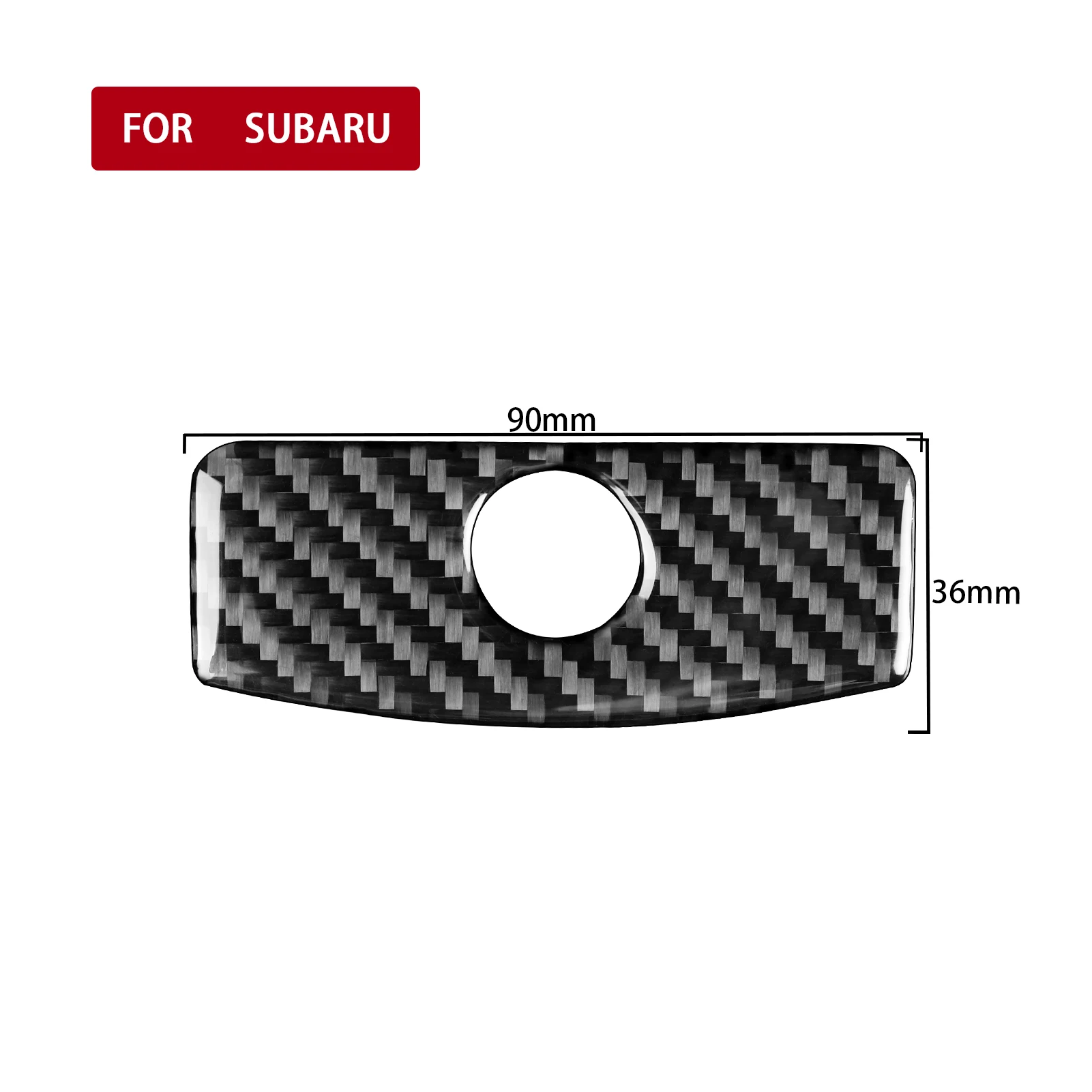 Carbon Fiber For Subaru Impreza 2009-2011 Car Co-pilot Storage Box Switch Trim Customizable Car Sticker Interior Accessories