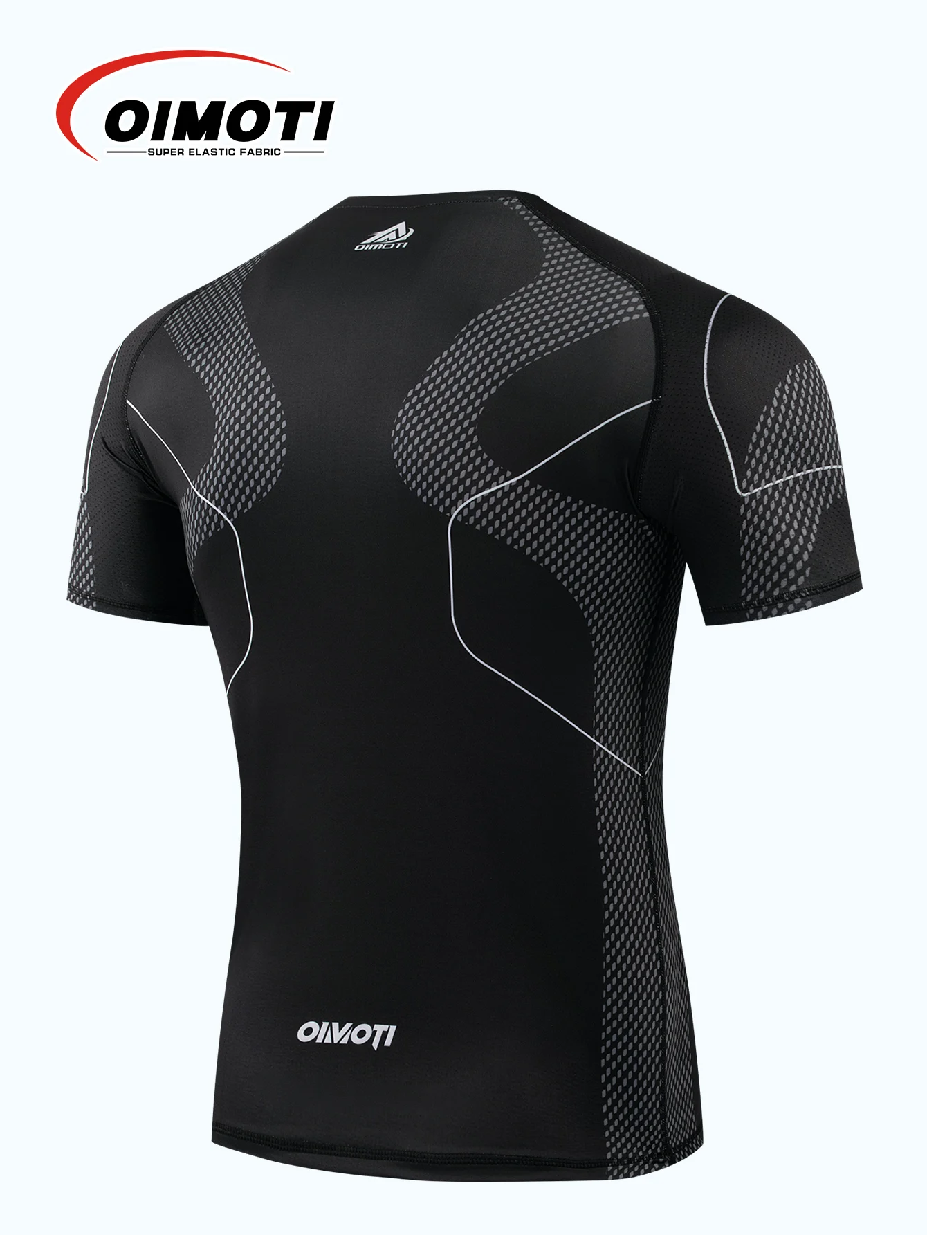 Men's Quick Drying Compression Running T-Shirt Sports Fitness Short Sleeve Gym Jersey Elastic Tight Fitness Clothing image 2