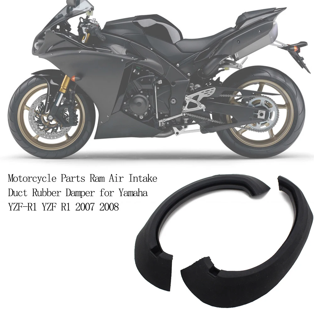 

Motorcycle Ram Air Intake Tube Rubber Mesh For YAMAHA YZF R1 YZFR1 2007 2008