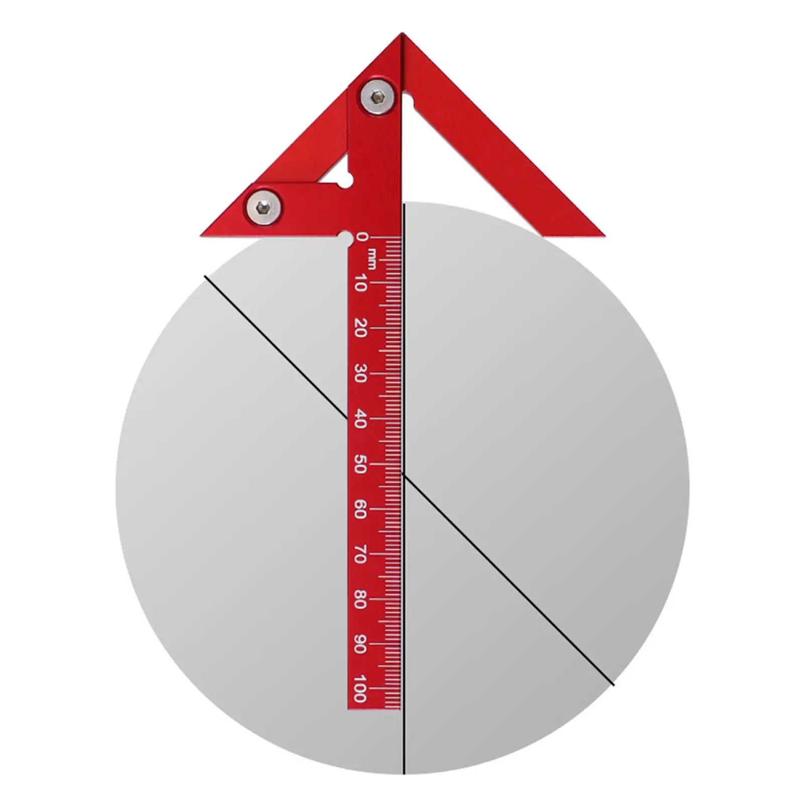 45/90 Degree Woodworking Angle Ruler Portable for Engineer Drawing Carpenter