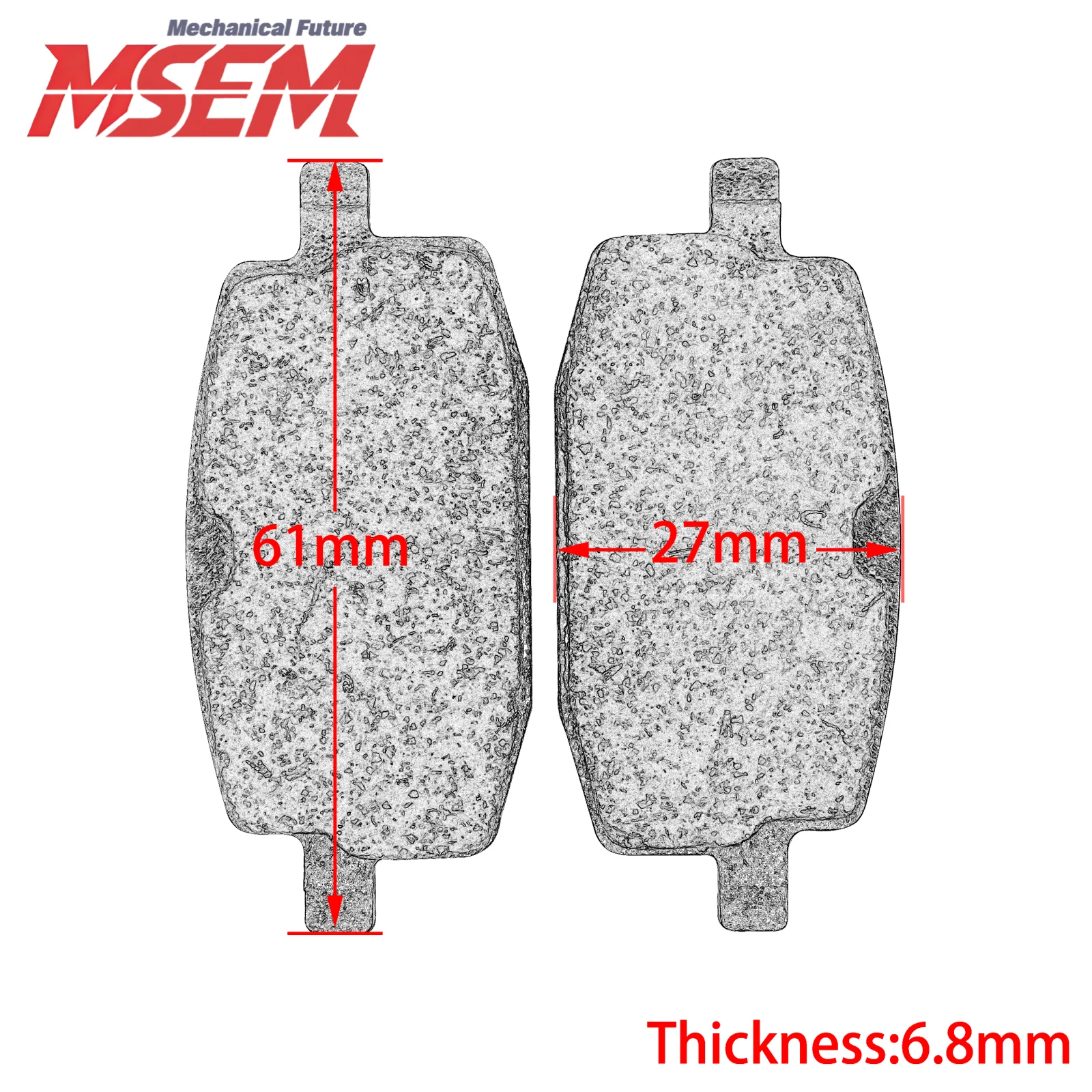 Front Disc Brake Pads For Scooter JOG50 AXIS90 BWS100 YW50 YW100 ZUMA TaoTao Baja Speedy Lance GTR ROKETA Honda Z50 Z50A Z50J