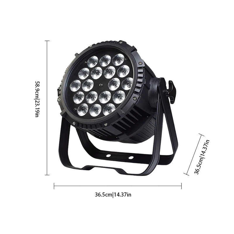 18X12W Rgbw Ip65 Waterdicht Par Licht Led Podium Licht Dmx Control Dj Disco Apparatuur Verlichting