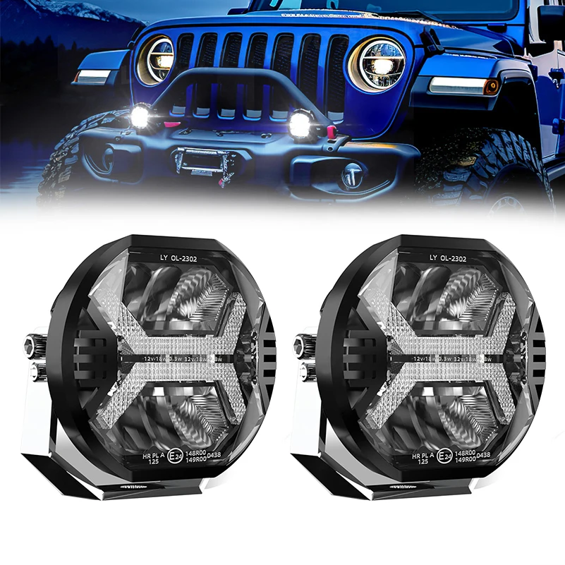 Latest 2X4 inch LED Work Light Bar Driving Lamp for Jeep Offroad Truck 4x4 SUV ATV Car Spotlight Auxiliary Light Headlight.